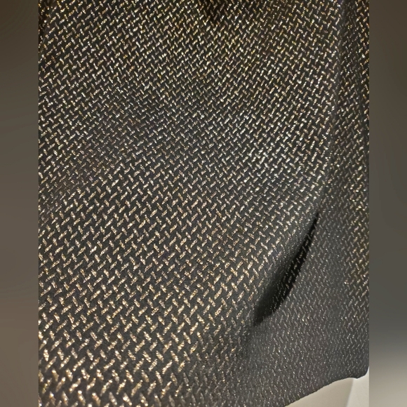 Black and gold patterned mini skirt sz 10 - Picture 4 of 7